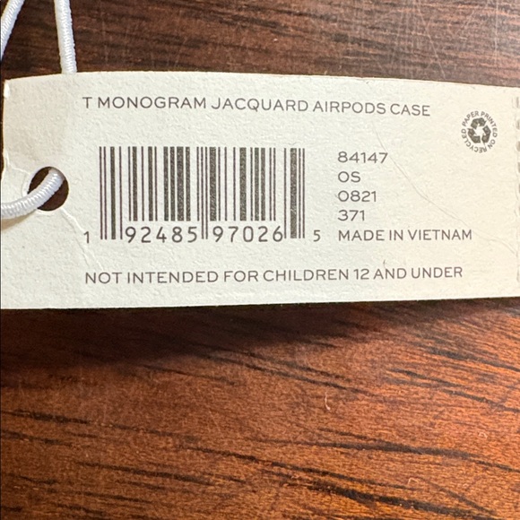 TORY BURCH T Monogram Jacquard AirPods Case - Picture 11 of 11